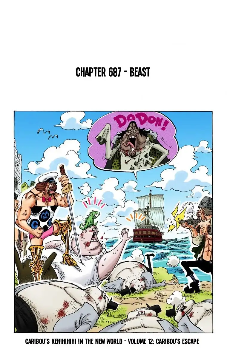 One Piece - Digital Colored Comics Chapter 687 2